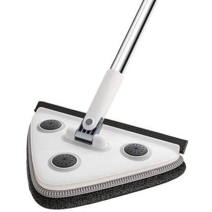 Large 35cm Triangle Cleaning Mop with Extra Long 188cm Reinforced Handle Window Squeegee & 2 Microfibre Pads V888-ELOSUNG41521