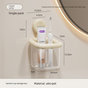 Suction Cup Bathroom Organizer Wall Mounted No Drill Storage Caddy Holder for Electric Toothbrush Toothpaste V888-ELOSUNG41527