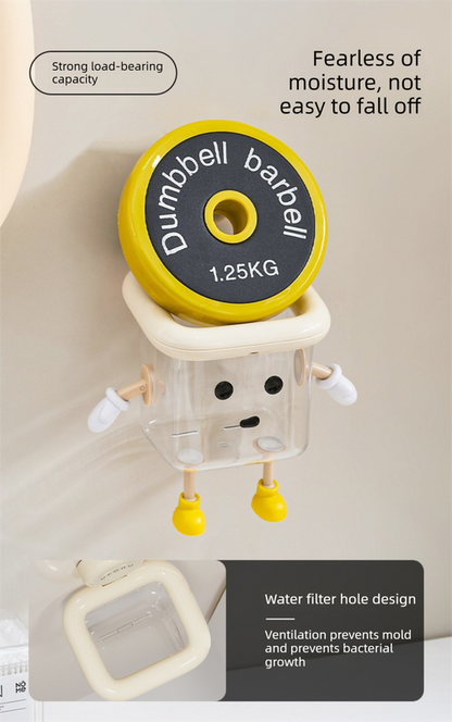Suction Cup Bathroom Organizer Wall Mounted No Drill Storage Caddy Holder for Electric Toothbrush Toothpaste V888-ELOSUNG41527