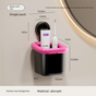 Suction Cup Bathroom Organizer Wall Mounted Toothbrush Holder No Drill Storage Caddy with Drainage for V888-ELOSUNG41528