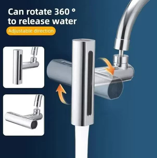 Waterfall Kitchen Tap Extender 4 Spray Modes 360 Swivel Faucet Aerator Flying Rain Nozzle High Pressure Sink V888-ELOSUNG41548