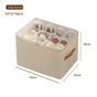 Foldable Shoe Storage Box with Clear Lid 12 Compartment Wardrobe Organiser for Sneakers Flat Sandals 600D V888-ELOSUNG41551