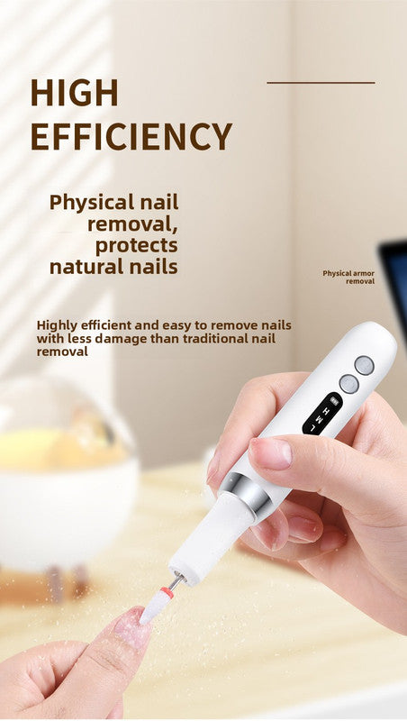 Electric Nail Drill Kit Cordless Portable E-File with Charging Base & LED Display White Gift Set Includes 30 V888-ELOSUNG41576