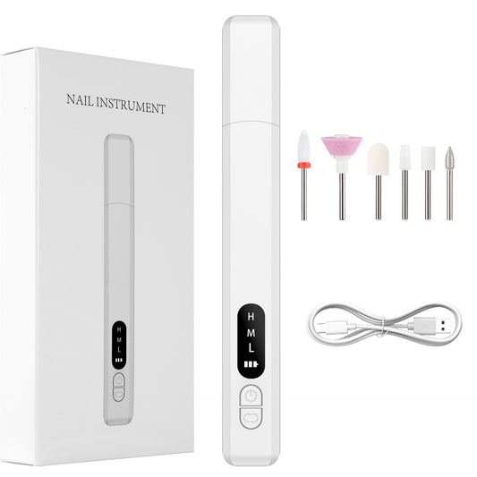 Electric Nail Drill Pen Cordless Rechargeable E-File Ultra Lightweight 27g with LED Display 3 Speeds Type-C V888-ELOSUNG41577