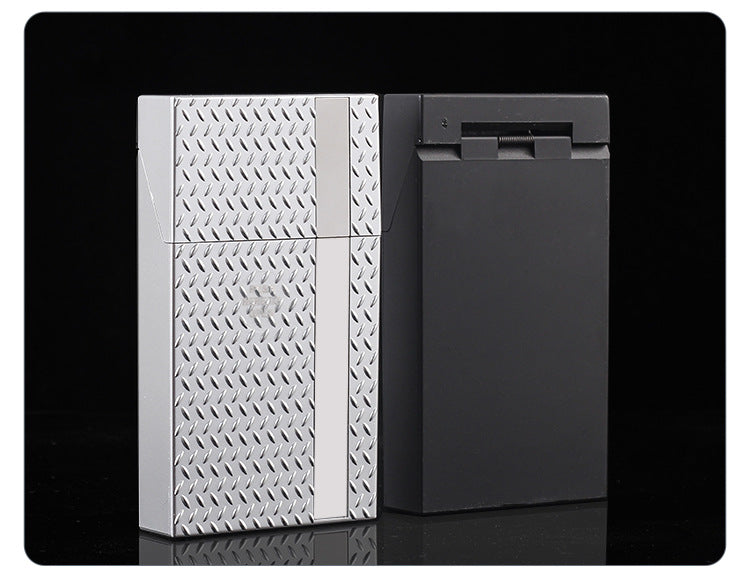 2 Pack Slim Cigarette Case Hard Shell Holder for 40 Cigarettes Durable ABS Plastic Crush Proof Box with V888-ELOSUNG41578