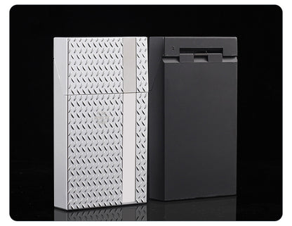 2 Pack Slim Cigarette Case Hard Shell Holder for 40 Cigarettes Durable ABS Plastic Crush Proof Box with V888-ELOSUNG41578