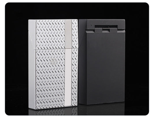 2 Pack Slim Cigarette Case Hard Shell Holder for 40 Cigarettes Durable ABS Plastic Crush Proof Box with V888-ELOSUNG41578