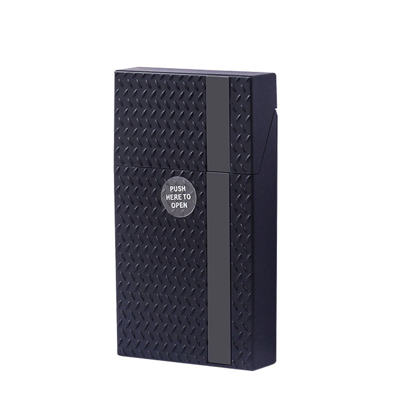 2 Pack Slim Cigarette Case Hard Shell Holder for 40 Cigarettes Durable ABS Plastic Crush Proof Box with V888-ELOSUNG41578