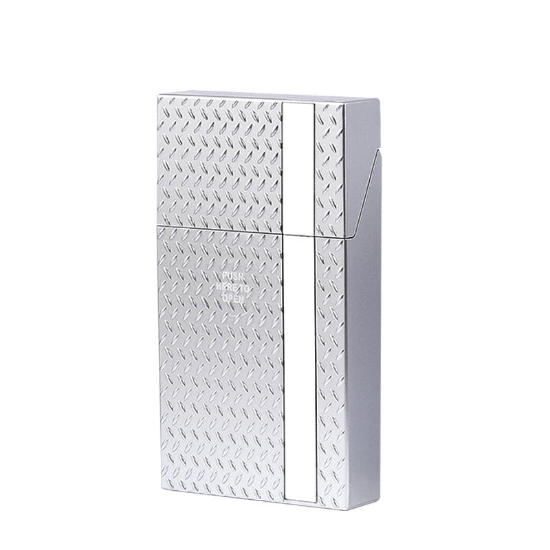 2 Pack Slim Cigarette Case Hard Shell Holder for 40 Cigarettes Durable ABS Plastic Crush Proof Box with V888-ELOSUNG41578