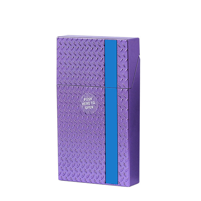 2 Pack Slim Cigarette Case Hard Shell Holder for 40 Cigarettes Durable ABS Plastic Crush Proof Box with V888-ELOSUNG41579