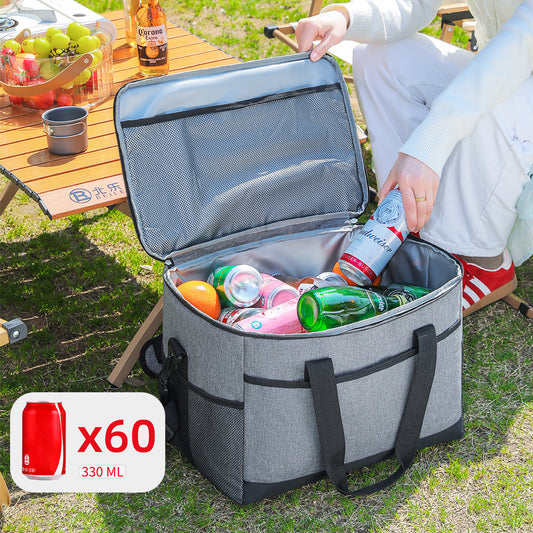 Large 35L Insulated Cooler Bag Soft Sided Leakproof Thermal Tote for Camping Beach Picnic BBQ Heavy Duty V888-ELOSUNG41653