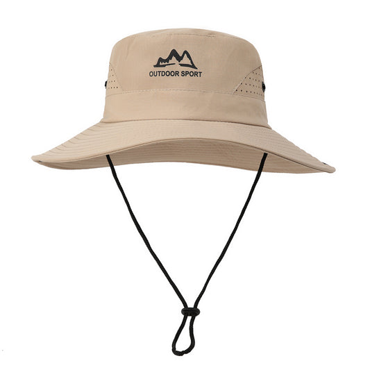 Wide Brim Sun Hat Waterproof UV Protection Boonie Bucket Cap Mesh Breathable for Fishing Hiking Camping V888-ELOSUNG41663