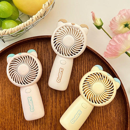 Mini Handheld Fan Rechargeable Portable Personal Cooling Device Cute Bear Design 3 Speed Adjustable with V888-ELOSUNG41680