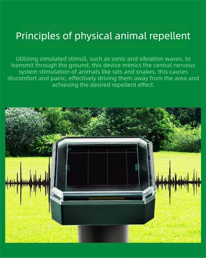 3PCS Solar Sonic Snake & Rodent Repeller Stakes - Mixed Set (Square, Round & Octagonal) - Outdoor Waterproof V888-ELOSUNG41776