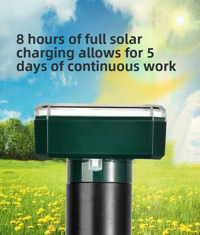 3PCS Solar Sonic Snake & Rodent Repeller Stakes - Mixed Set (Square, Round & Octagonal) - Outdoor Waterproof V888-ELOSUNG41776