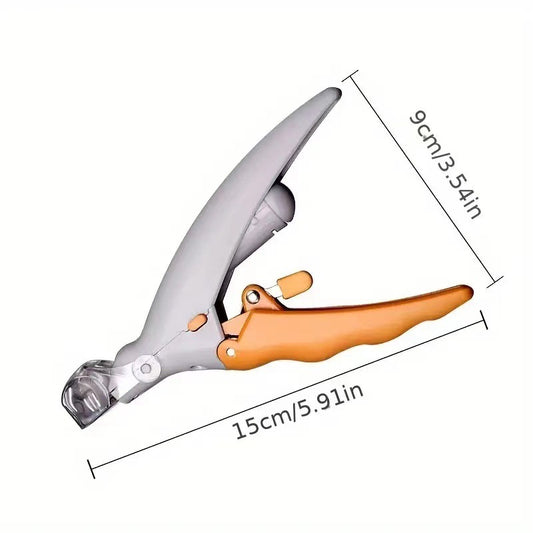 Illuminated Pet Nail Clippers with LED Light & Magnifier - Safety Claw Trimmer for Dogs & Cats - Lightweight V888-ELOSUNG41778