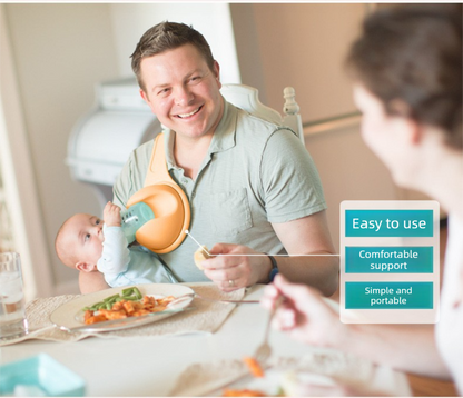Hands-Free Baby Bottle Holder - Shoulder Mounted Feeding Aid for Parents - Anti-Slip & Adjustable Design - V888-ELOSUNG41786