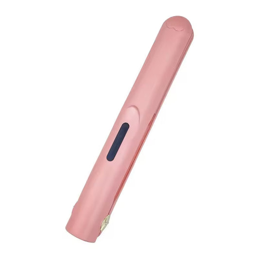Cordless Mini Hair Straightener & Curler 2-in-1 - Portable USB Rechargeable Ceramic Flat Iron with 3 V888-ELOSUNG41810