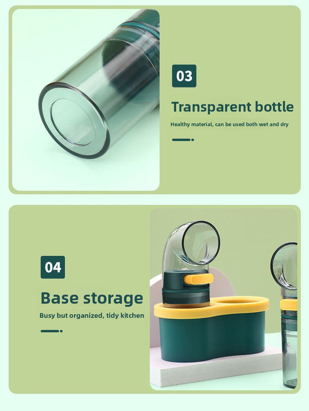 Quantitative Salt Dispenser Bottle - 0.5g Precise Metering Spice Shaker for Healthy Portion Control - Push V888-ELOSUNG41828