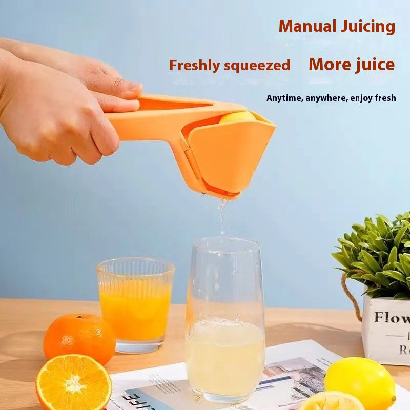 Foldable Manual Lemon Squeezer & Citrus Juicer - Portable Handheld Fruit Press for Fresh Orange & Lime Juice V888-ELOSUNG41833