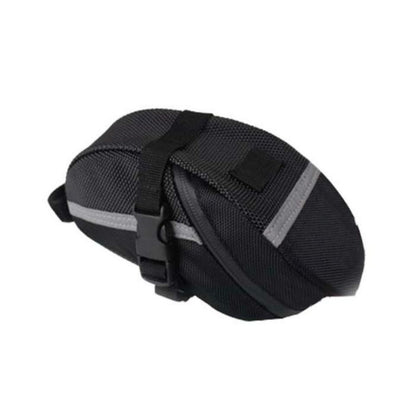 Bike Saddle Bag Under Seat Storage Pouch - Compact 600D Cycling Wedge Pack with Reflective Strip & Tail Light V888-ELOSUNG41856