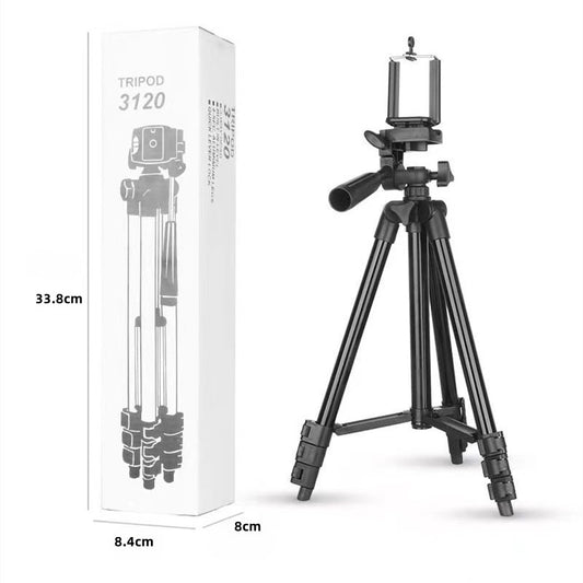 3120 Black Camera & Phone Tripod Stand - 110cm Lightweight Aluminium Portable Travel Mount with 3-Way Head & V888-ELOSUNG41860