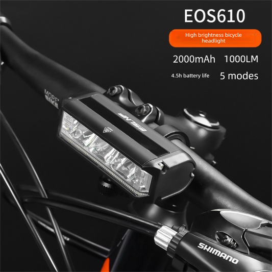 EOS610 1000 Lumen Anti-Glare Bike Light with Single Bracket Mount - USB Rechargeable LED Headlight 2000mAh - V888-ELOSUNG41863