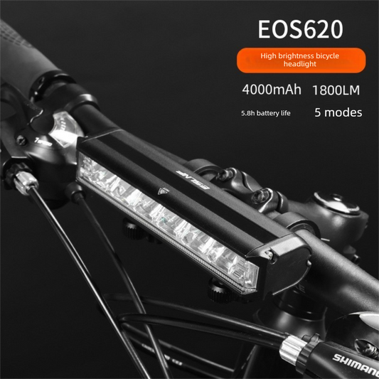 EOS620 1800 Lumen High Power Bike Light with Stable Dual Bracket Mount - 4000mAh Long Life Battery USB V888-ELOSUNG41864