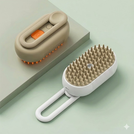 2 Packs 3 in 1 Electric Pet Spray Comb with Rotatable Handle Anti Static Grooming Brush for Cats and Dogs V888-ELOSUNG41873