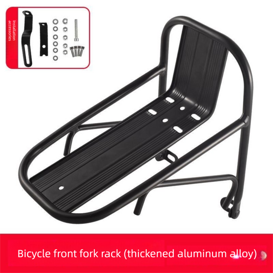Aluminium Alloy Bicycle Front Rack Carrier Heavy Duty Fork Mount Cargo Shelf for MTB Mountain Bike Disc and V888-ELOSUNG41874