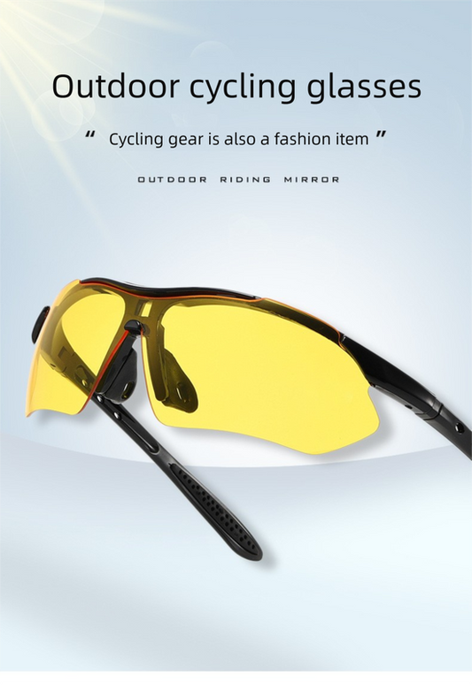 3 PCS Outdoor Cycling Sunglasses Sports Glasses Set Night Vision Yellow Brown Grey Lenses Running Fishing V888-ELOSUNG41877