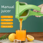 Manual Fruit Juicer Hand Press Citrus Squeezer Lemon Orange Lime Extractor Portable Food Grade PP Green Easy V888-ELOSUNG41886