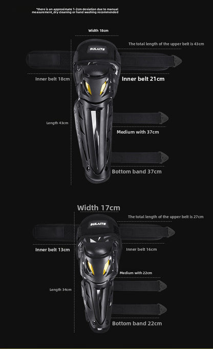 SULAITE Motorcycle Elbow Pads Motocross Arm Guards Hard Shell Protective Gear Quick Release Adjustable Strap V888-ELOSUNG41891