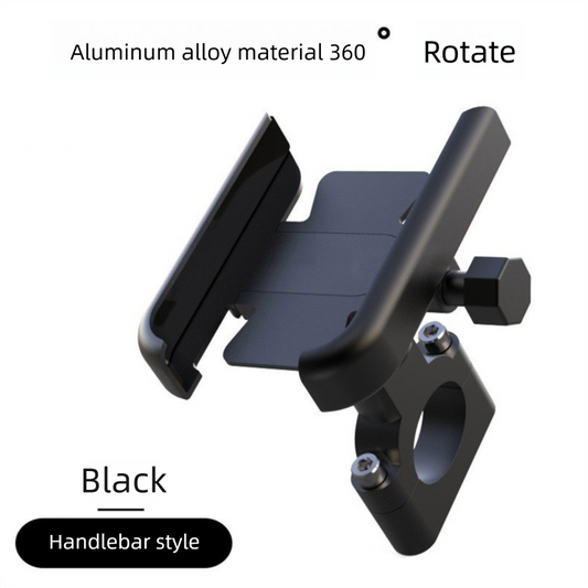 Universal Aluminium Motorcycle Phone Holder Handlebar Mount 360 Rotation Anti-Shake CNC Metal for Bike V888-ELOSUNG41899