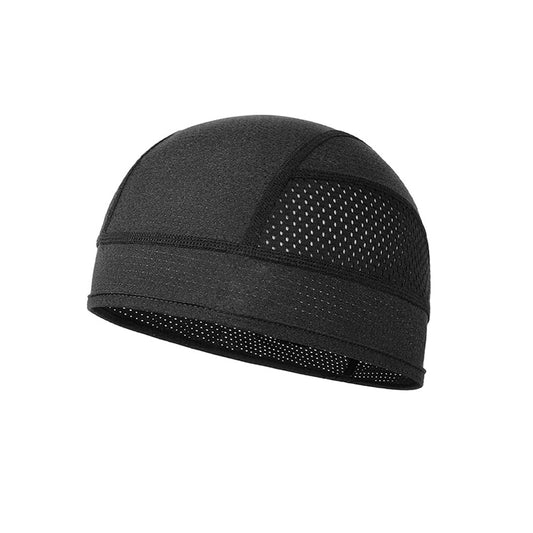 Cooling Mesh Skull Cap Helmet Liner Sweat Wicking Quick Dry Beanie Black for Cycling Motorbike Running Hard V888-ELOSUNG41907