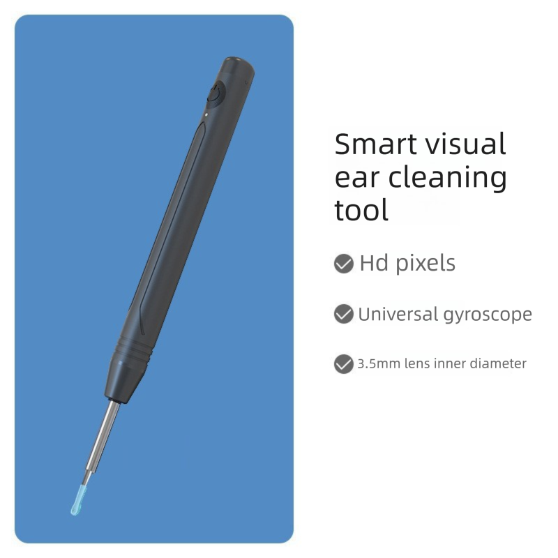 Smart Visual Ear Wax Removal Tool with HD Camera WiFi Wireless Otoscope Ear Cleaner 3.5mm Ultra Slim Lens for V888-ELOSUNG41966