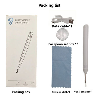 Smart Visual Ear Wax Removal Tool with HD Camera WiFi Wireless Otoscope Ear Cleaner 3.5mm Ultra Slim Lens for V888-ELOSUNG41966