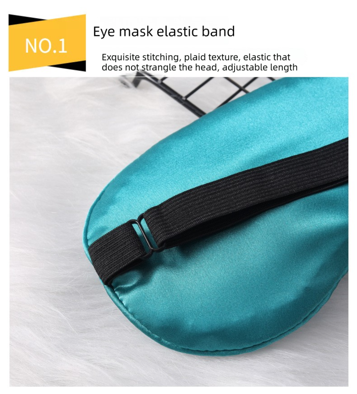 3 PCS Silky Satin Sleep Mask Set Cute Eyelash Design Soft Light Blocking Eye Cover with Adjustable Strap for V888-ELOSUNG41971