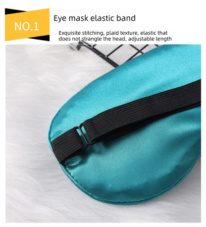 3 PCS Silky Satin Sleep Mask Set Cute Eyelash Design Soft Light Blocking Eye Cover with Adjustable Strap for V888-ELOSUNG41972