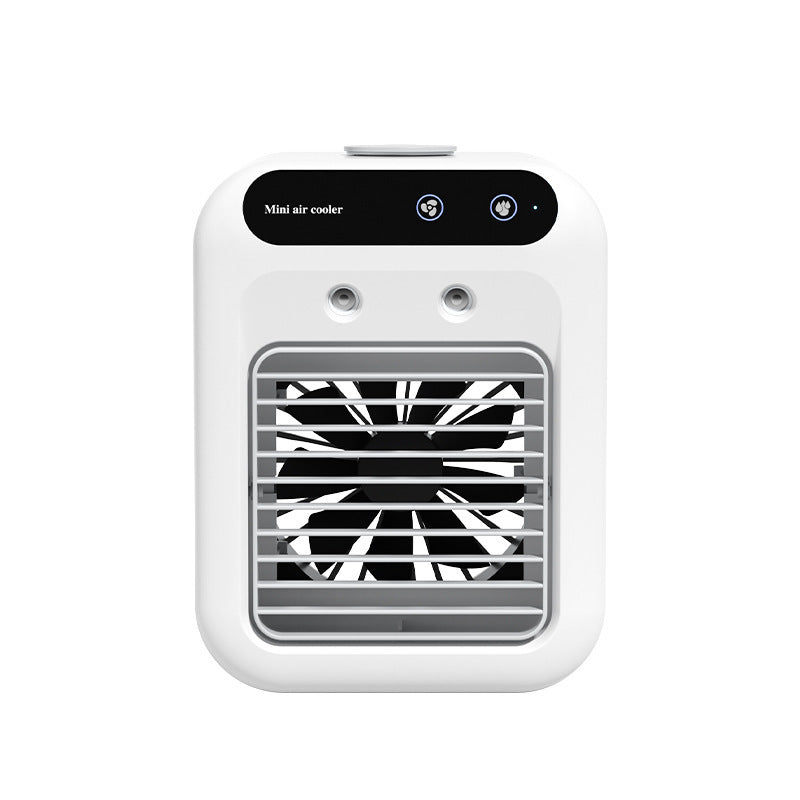 Portable 500ml Large-Capacity Air Cooler Fan - 9-Blade Strong Wind & Wide-Angle Oscillation, Easy Top-Fill V888-ELOSUNG42004