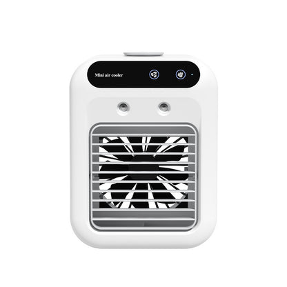 Portable 500ml Large-Capacity Air Cooler Fan - 9-Blade Strong Wind & Wide-Angle Oscillation, Easy Top-Fill V888-ELOSUNG42004