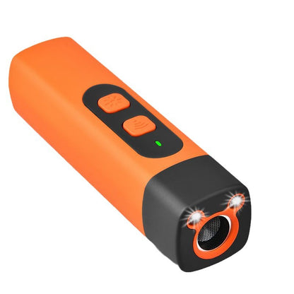 Portable Single-Head Ultrasonic Dog Repeller & Trainer with LED Flashlight - Multi-Function Pet Safety Device V888-ELOSUNG42009