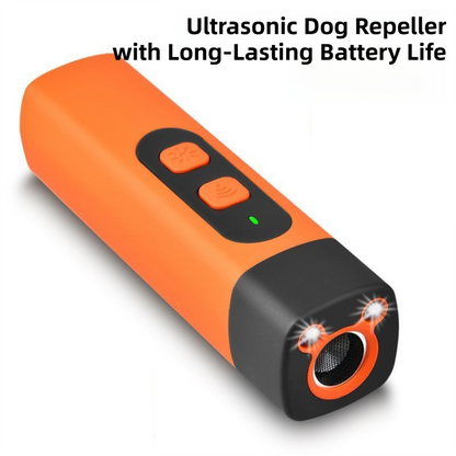 Portable Single-Head Ultrasonic Dog Repeller & Trainer with LED Flashlight - Multi-Function Pet Safety Device V888-ELOSUNG42009