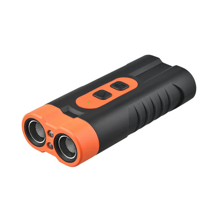 Portable Double-Head Ultrasonic Dog Repeller & Trainer with LED Flashlight - Multi-Function Pet Safety Device V888-ELOSUNG42011