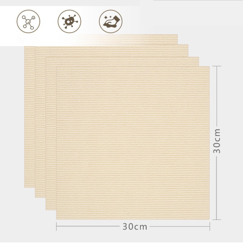 16 Pack Khaki Durable & Soft Self-Adhesive Carpet Tiles(30x30cm) - Interlocking Non-Slip Square Floor Mat for V888-ELOSUNG42015