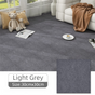 16 Pack Light Grey Durable & Soft Self-Adhesive Carpet Tiles(30x30cm) - Interlocking Non-Slip Square Floor V888-ELOSUNG42017