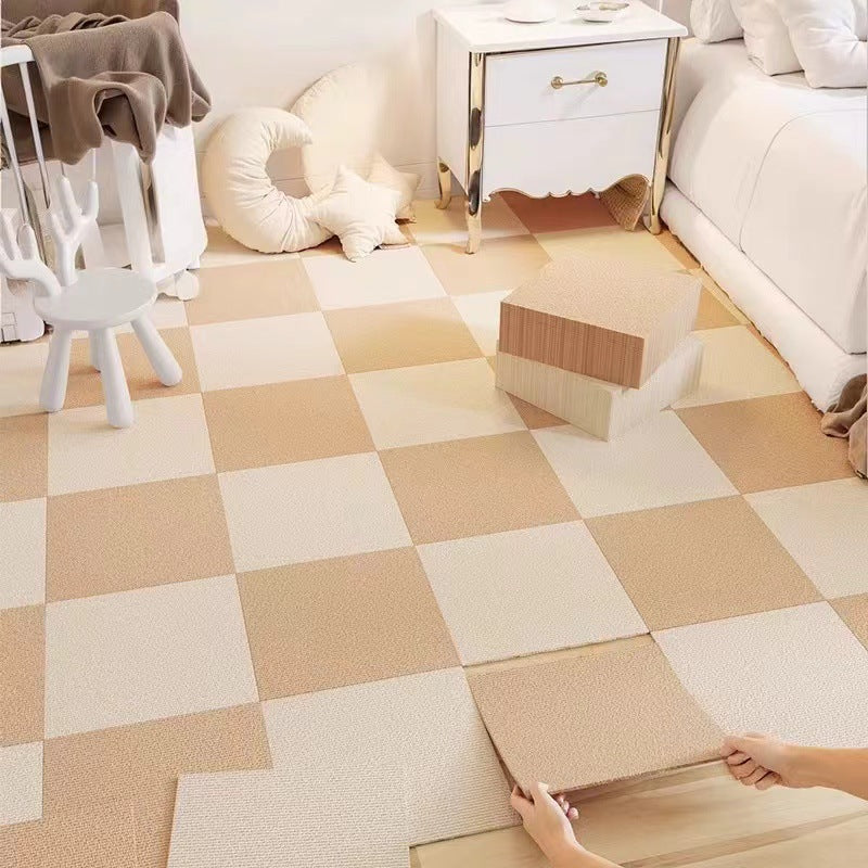 16 Pack Light Grey Durable & Soft Self-Adhesive Carpet Tiles(30x30cm) - Interlocking Non-Slip Square Floor V888-ELOSUNG42017