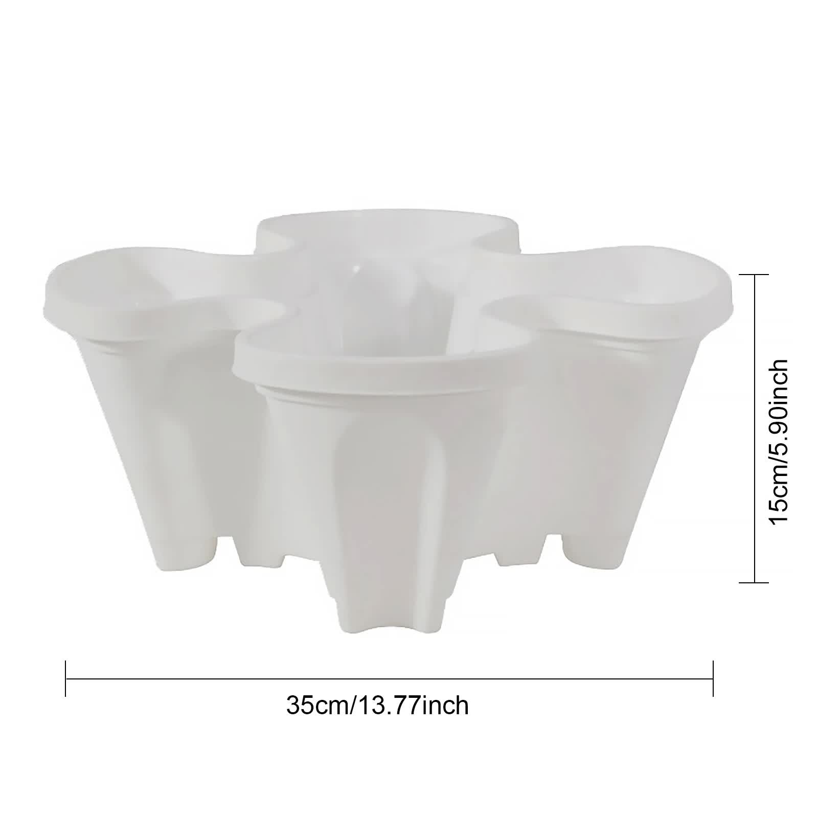 Green 3-Tier Stackable Strawberry & Vegetable Planter with Mobile Wheel Tray - Space-Saving Vertical V888-ELOSUNG42020