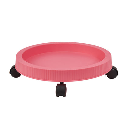 Pink 3-Tier Stackable Strawberry & Vegetable Planter with Mobile Wheel Tray - Space-Saving Vertical Gardening V888-ELOSUNG42021