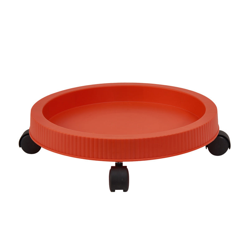 Red 3-Tier Stackable Strawberry & Vegetable Planter with Mobile Wheel Tray - Space-Saving Vertical Gardening V888-ELOSUNG42022